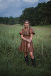 Beatrice Brown Dress