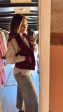Oxblood Puffer Vest