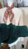 Graylon Green Chenille Sweater