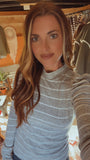 Stormie Brushed Gray Top