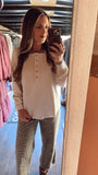 Opie Oatmeal Pullover Top