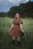 Beatrice Brown Dress