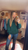 Graylon Green Chenille Sweater