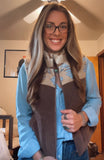 Colorado Sky Aztec Vest (Chocolate)
