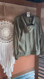 Shelly Olive Raw Hoodie