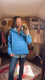 Sherridan Blue Quilted Quarter Zip