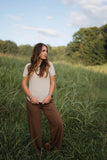 Scottie Waffle Knit Top