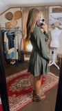 Gentry Green Boho Dress