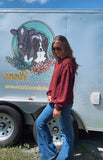 Farrah Wine Crewneck
