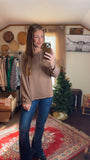 Harlan Mocha Ribbed Top