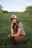 Chocolate Brown Stripes Top