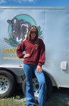 Farrah Wine Crewneck