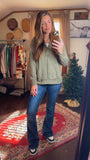 Shelly Olive Raw Hoodie
