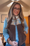 Colorado Sky Aztec Vest (Chocolate)