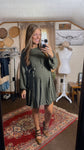 Gentry Green Boho Dress