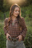 Kristie Plaid Top