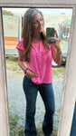 Avery Fushia Top