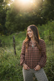 Kristie Plaid Top