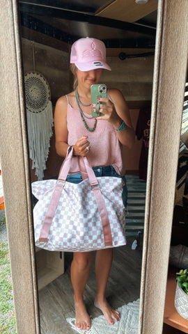 Summer Run Pink Duffel Bag