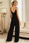 SinClair Scoop Neck Spaghetti Strap Jumpsuit with Pockets
