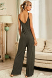 SinClair Scoop Neck Spaghetti Strap Jumpsuit with Pockets