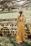 Shelby Mustard Floral Maxi Dress