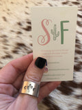 S&F Logo Wide Ring