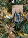 Turquoise & Navajo Pearl Earrings