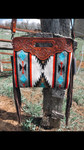 San Angelo Saddle Blanket & Leather Purse