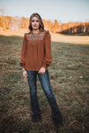 Rayna Brown Blouse