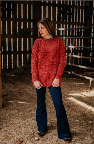 Becky Brick Chenille Sweater