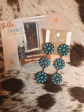 Jolie Turquoise Cluster Earrings