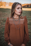 Rayna Brown Blouse
