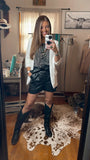 Mabry Faux Leather Shorts