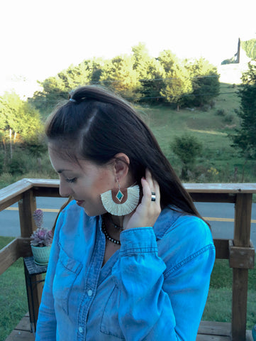 Wild West Fan Earrings