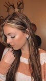 Katie Faux Turquoise Hoop Earrings