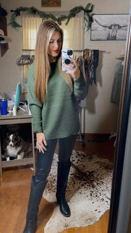 Paige Green Sweater