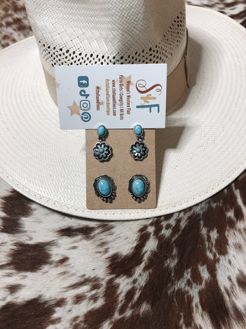 Bexley Turquoise Stud Earring Set
