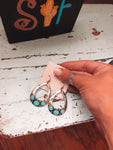 Mari Turquoise Stone Earrings