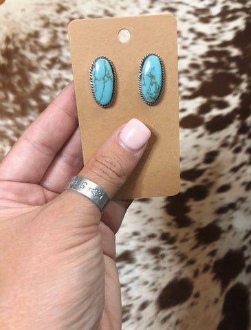 Wyleigh Authentic Turquoise Studs