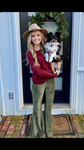 Merry Berry Burgundy Basic Top